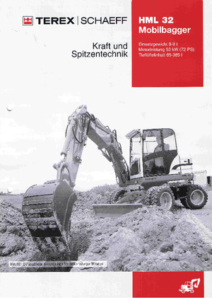 Колесни екскаватори Terex-Schaeff HML 32