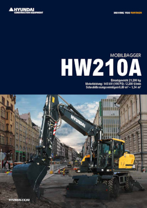 Колесни екскаватори Hyundai HW210A