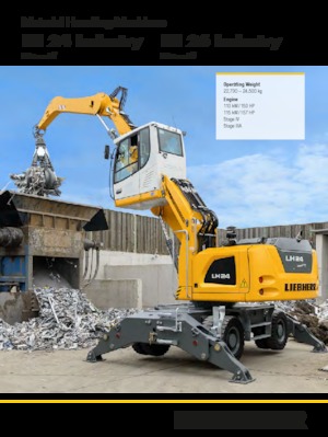 Щишки за ексаватори Liebherr LH 26 M Industry Litronic