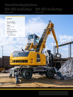 Щишки за ексаватори Liebherr LH 50 M Industry Litronic