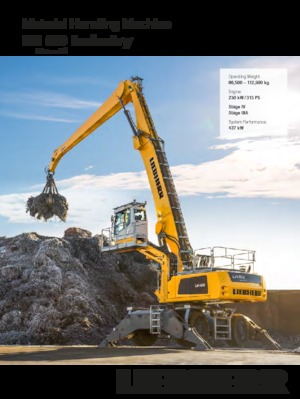 Щишки за ексаватори Liebherr LH 80 M High Rise Industry Litronic