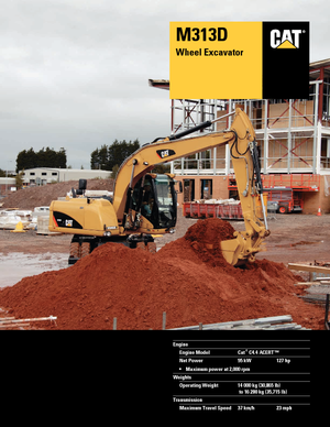 Колесни екскаватори Caterpillar M313D VAH