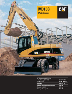 Колесни екскаватори Caterpillar M 315 C VAH