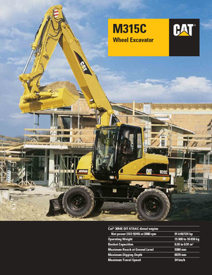 Колесни екскаватори Caterpillar M 315 C VAH