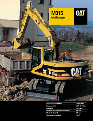 Колесни екскаватори Caterpillar M 315 Mono