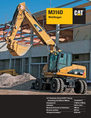 Колесни екскаватори Caterpillar M316D Mono