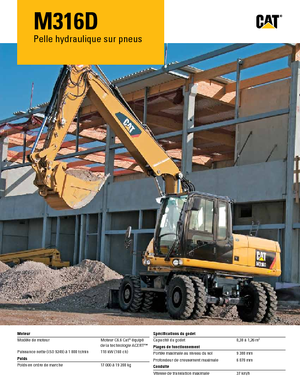 Колесни екскаватори Caterpillar M316D Mono