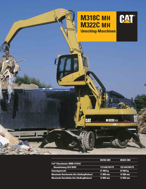 Колесни екскаватори Caterpillar M 318 C MH