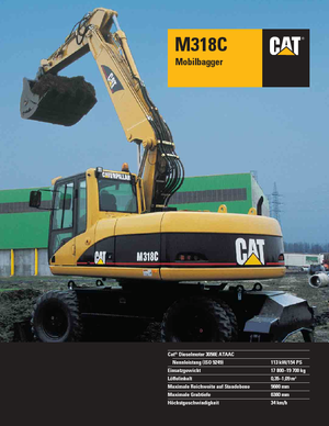Колесни екскаватори Caterpillar M 318 C VAH