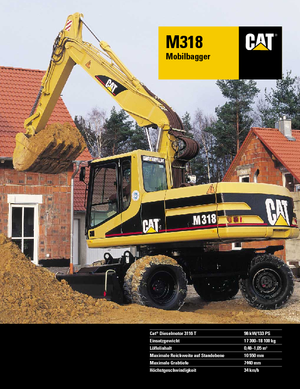 Колесни екскаватори Caterpillar M 318 VAH