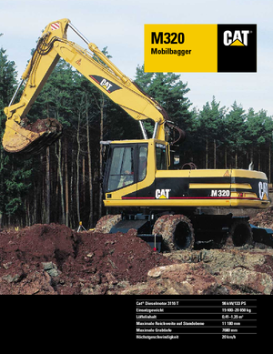 Колесни екскаватори Caterpillar M 320 VAH