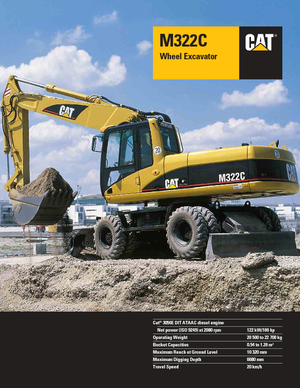 Колесни екскаватори Caterpillar M 322 C VAH