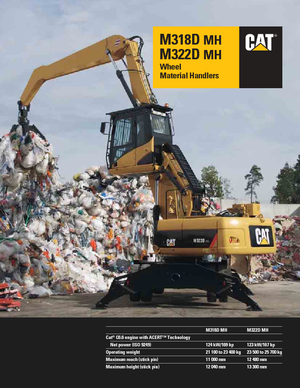 Колесни екскаватори Caterpillar M322D MH
