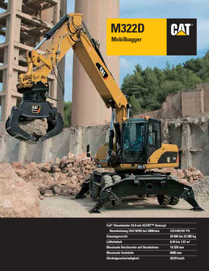 Колесни екскаватори Caterpillar M322D MH