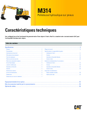 Колесни екскаватори Caterpillar M314