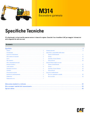 Колесни екскаватори Caterpillar M314