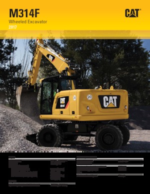 Колесни екскаватори Caterpillar M314F