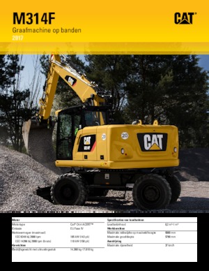 Колесни екскаватори Caterpillar M314F