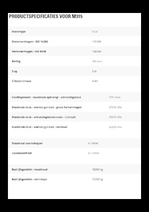 Колесни екскаватори Caterpillar M315