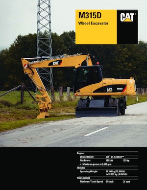 Колесни екскаватори Caterpillar M315D
