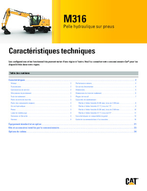 Колесни екскаватори Caterpillar M316