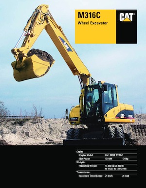 Колесни екскаватори Caterpillar M316C