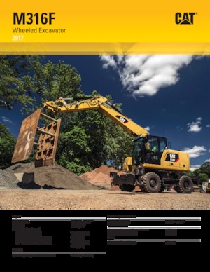 Колесни екскаватори Caterpillar M316F