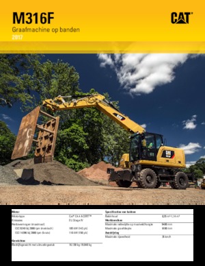 Колесни екскаватори Caterpillar M316F