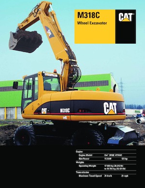 Колесни екскаватори Caterpillar M318C