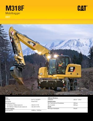 Колесни екскаватори Caterpillar M318F
