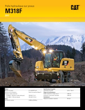 Колесни екскаватори Caterpillar M318F