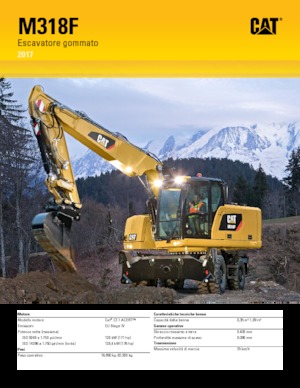 Колесни екскаватори Caterpillar M318F