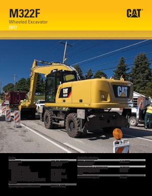 Колесни екскаватори Caterpillar M322F