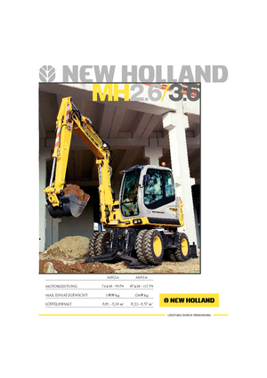 Колесни екскаватори New Holland MH 2.6
