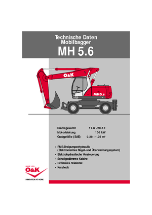Колесни екскаватори O&K MH 5.6