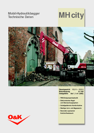 Колесни екскаватори O&K MH CITY