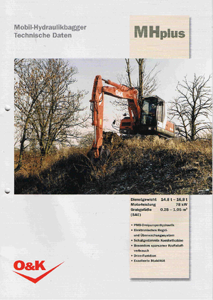 Колесни екскаватори O&K MH PLUS