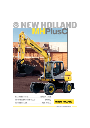 Колесни екскаватори New Holland MH Plus C