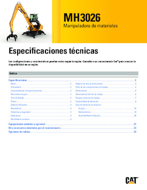 Колесни екскаватори Caterpillar MH3026