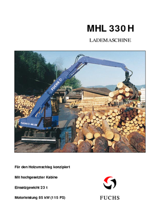 Щишки за ексаватори Fuchs MHL 330 H