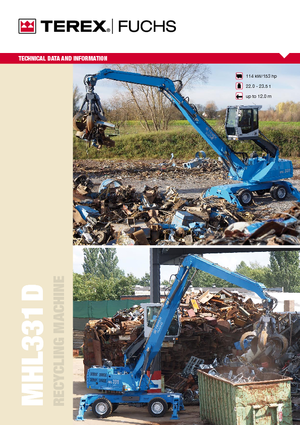 Щишки за ексаватори Terex-Fuchs MHL 331 D