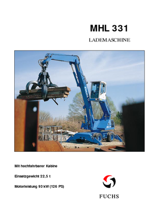 Щишки за ексаватори Fuchs MHL 331