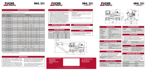 Щишки за ексаватори Terex-Fuchs MHL 331