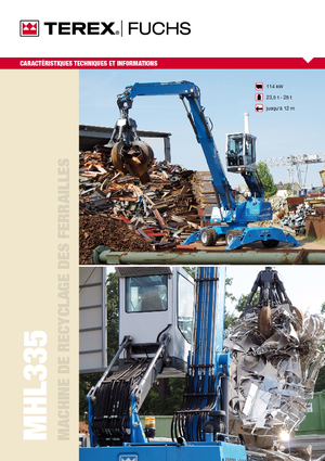 Щишки за ексаватори Terex-Fuchs MHL 335