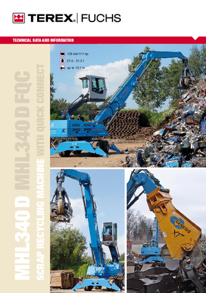 Щишки за ексаватори Terex-Fuchs MHL 340 D