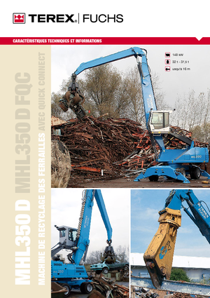 Щишки за ексаватори Terex-Fuchs MHL 350 D