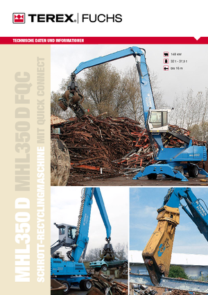 Щишки за ексаватори Terex-Fuchs MHL 350 D