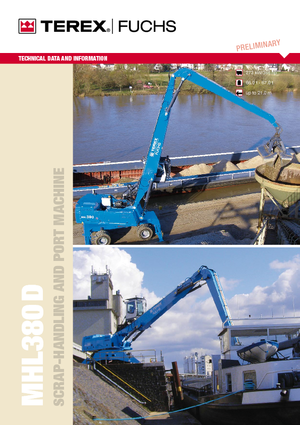 Щишки за ексаватори Terex-Fuchs MHL 380 D