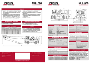 Щишки за ексаватори Terex-Fuchs MHL 380