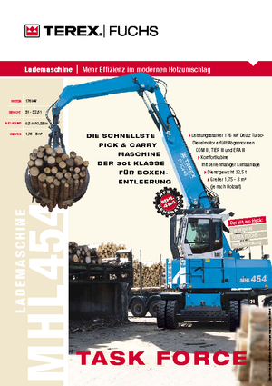 Щишки за ексаватори Terex-Fuchs MHL 454